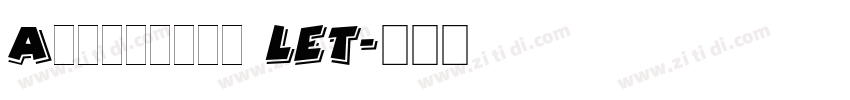Agincourt LET字体转换